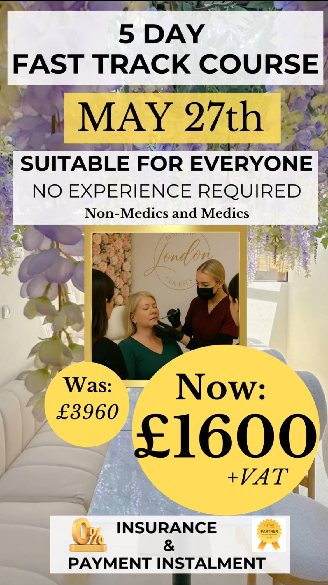 5 day fast track course with london aesthetic courses